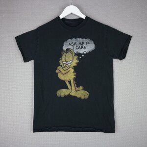 Garfield Ask Me If I Care Cartoon Graphic Tee Mens Medium